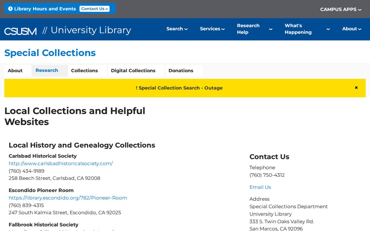 Vista previous residents research through North County archive resources
